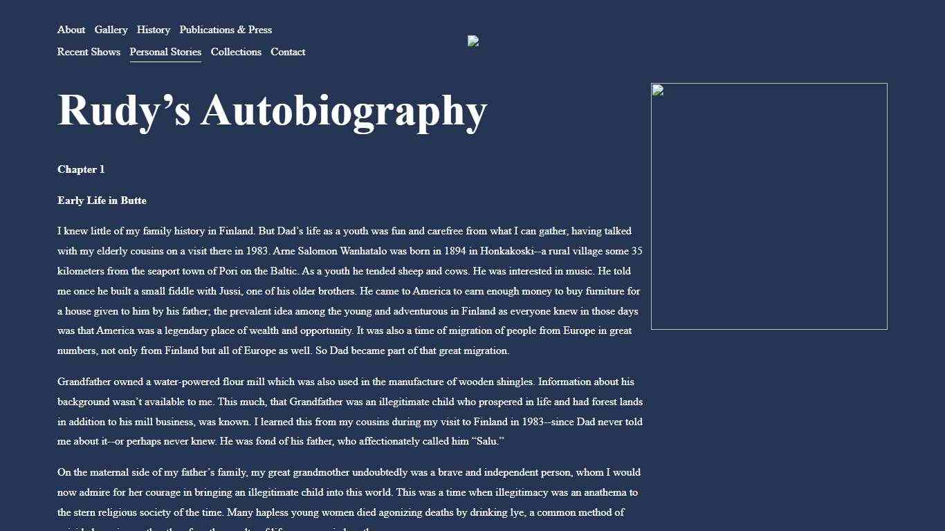 Personal Stories — Rudy Autio